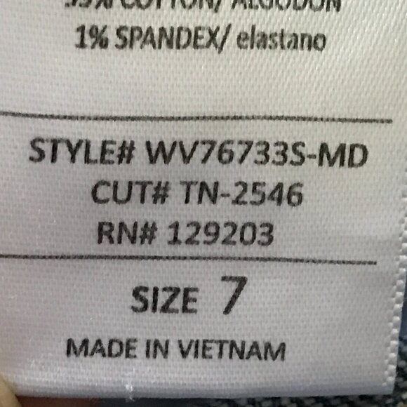 Cello Jeans Women 7 Blue High Rise Distressed Destroyed Raw Hem Medium Wash - Picture 12 of 13